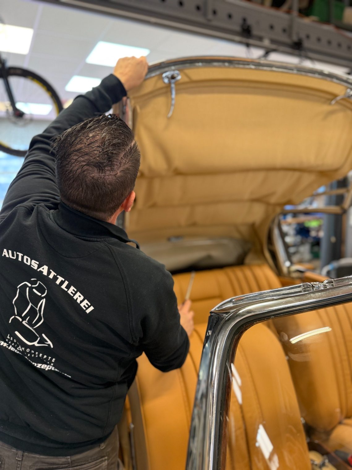 Mercedes-Benz W111 Verdeckmontage